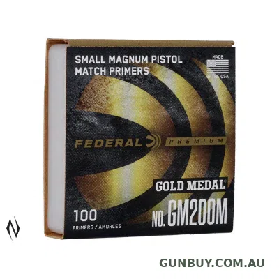 Federal Premium Gold Medal Small Pistol Magnum Match Primers #GM200M (100pk)