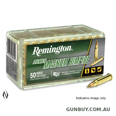 Remington Premier AccuTip-V Ammunition 17 Hornady Magnum Rimfire (17HMR) 17 Grain Polymer Tip (50pk)