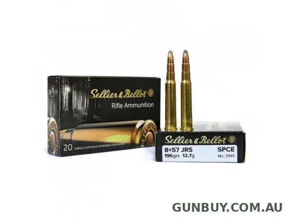 Sellier & Bellot 8x57 JRS Mauser Ammunition 196 Grain SPCE (20pk)