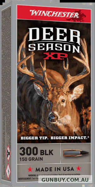 Winchester Deer Season XP Ammunition 300 Blackout 150 Grain Extreme Point (20pk)