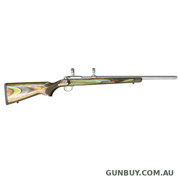 Ruger 77/17 Stainless Varmint Green Laminate 17WSM (30514)