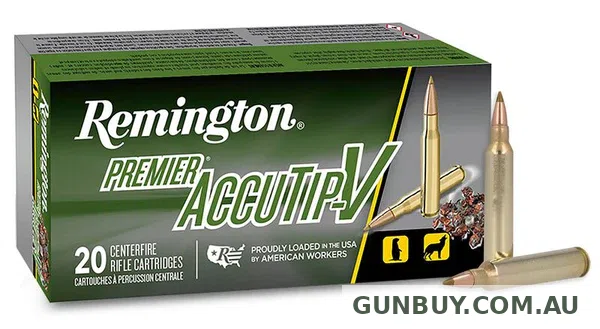 Remington Premier AccuTip-V Ammunition 204 Ruger 40 Grain Polymer Tip (20pk)