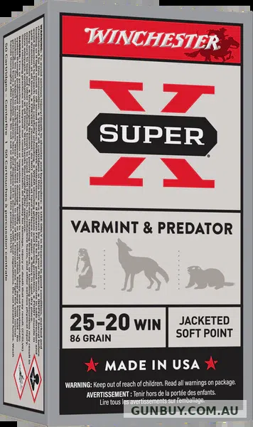 Winchester Super-X Ammunition 25-20 86 Grain Jacketed Soft Point (50pk)