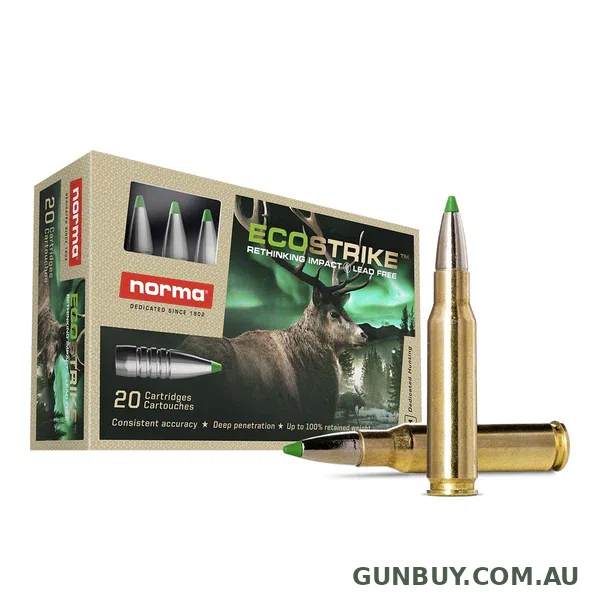 Norma Ecostrike Ammunition 300 PRC 165 Grain Lead-Free Polymer Tip (20pk)