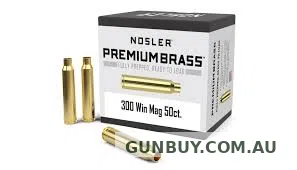 Nosler Premium Unprimed Brass Cases (50pk)