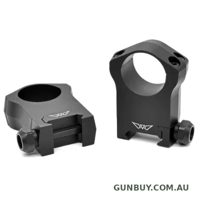 Warne 1" XP7000 Permanent-Attachable Weaver-Style Rings Ultra High Matte