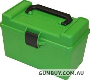 MTM Deluxe Flip-Top Ammo Box with Handle 50-Round
