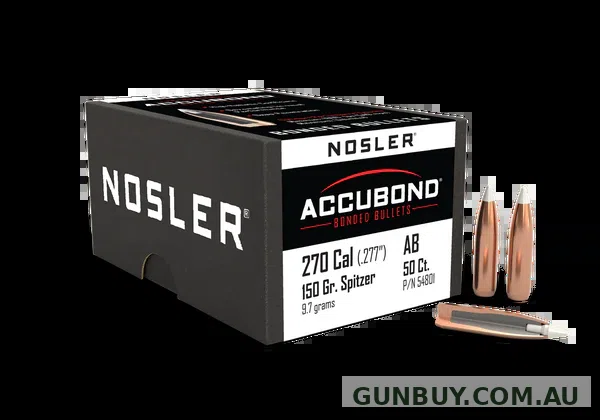 Nosler AccuBond Bullets 270 Caliber (277 Diameter) 150 Grain (50pk)