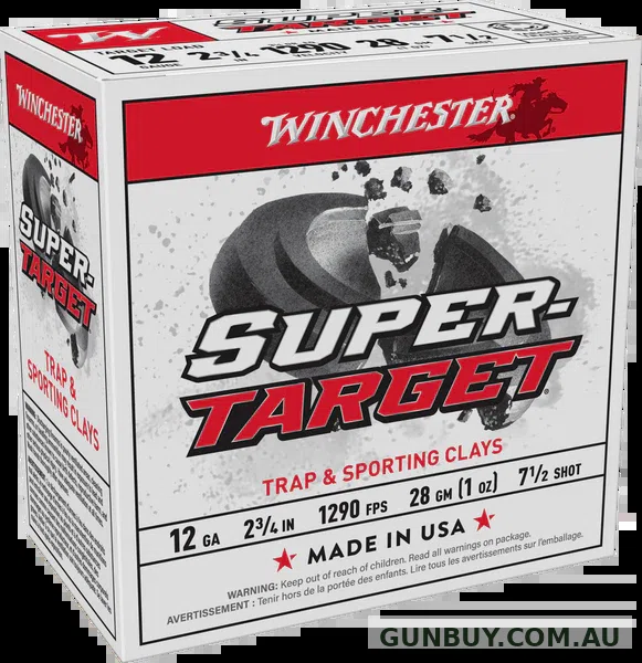 Winchester Super Target Ammunition #7-1/2 Shot 2-3/4" 28 Gram 1290 fps (25pk)