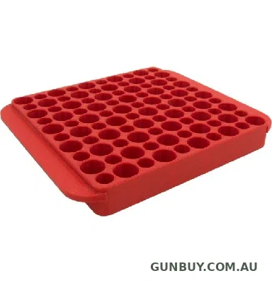 Hornady Magnum Loading Block / Reloading Tray 50-Round Plastic Red (480042)