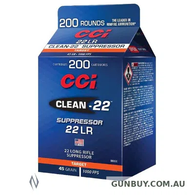 CCI Supperssor Ammunition 22 Long Rifle (22LR) 45 Grain Lead Round Nose (LRN) (200pk)