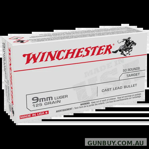 Winchester USA White Box Ammunition 125 Grain Lead Round Nose (50pk)