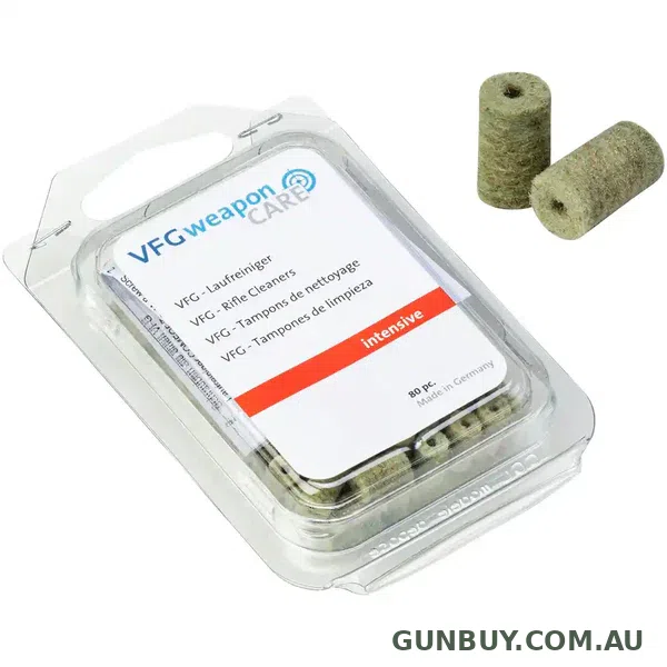 VFG Intensive Rifle Cleaning Felts 6mm/243 Cal (50pk)