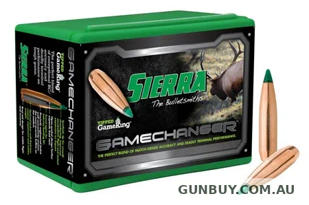 Sierra Gamechanger Tipped GameKing Bullets 30 Caliber, (.308 Diameter) 165 Grain Polymer Tip Boat Tail (100pk)