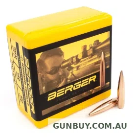 Berger 22 Caliber (.224 Diameter) 55 grain Flat Base Target (100pk)