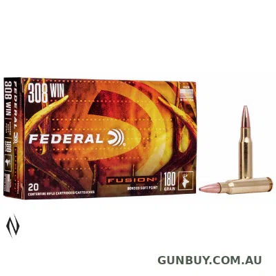 Federal Fusion Ammunition 180 Grain Bonded Soft Point (20pk)