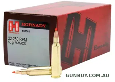 Hornady Ammunition 22-250 Remington 50 Grain V-Max (50pk)