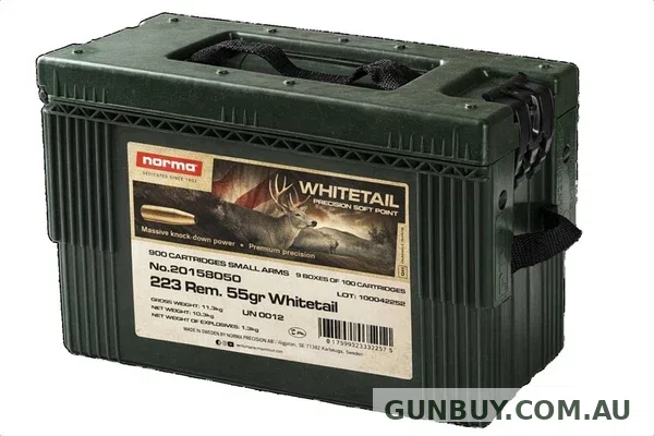 Norma Whitetail Ammunition 223 Rem 55 Grain Soft Point (900pk)
