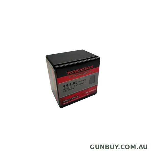 Winchester Bullets 44 Caliber (426 Diameter) (44-40 Win) 200 Grain Jacketed Soft Point (100pk)