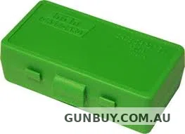 MTM Flip-Top Ammo Box 50-Round Plastic Green