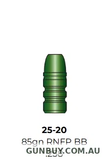 Boyne Bullet Company 25-20 WCF (.258") 85 Grain Round Nose Flat Point Bevel Base (RNFP BB) (750pk)