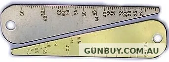Ted Cash Gun Bore Gauge in German Silver (TDC-BGGS)