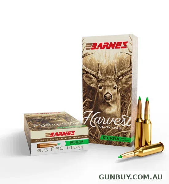 Barnes Harvest Ammunition 6.5 PRC Sierra Tipped Game King (20pk)
