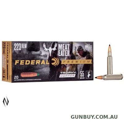 Federal Premium Ammunition 223 Remington 55 Grain Trophy Copper (20pk)