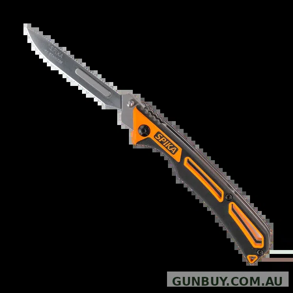 Spika Command Folding Scalpel Blade Black/Orange (KRSP-SC048)