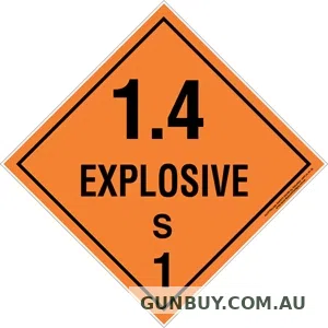 Rebelgunworks Explosive 1.4S Label / Sticker Pack (20 stickers)