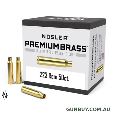 Nosler Premium Unprimed Brass Cases 223 Remington (50pk)