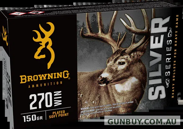 Browning Silver Series Ammunition 150 Grain Plated Soft Point (20pk)