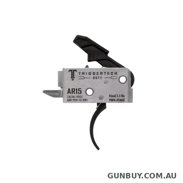 Trigger Tech AR-15 Two-Stage Trigger - Black Duty Curved