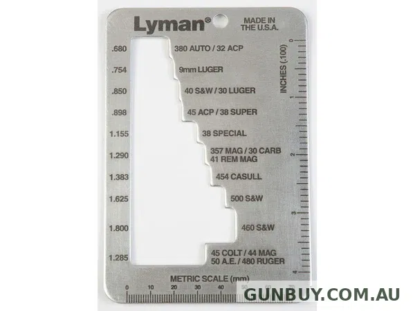 Lyman E-Zee Case Length Gauge Pistol & Revolver