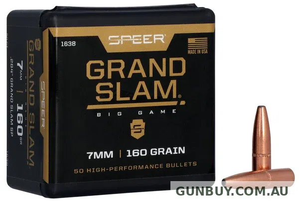Speer Grand Slam Bullets 160 Grain Jacketed Soft Point (50pk)