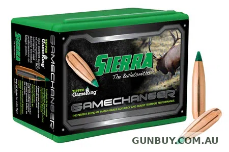 Sierra Tipped GameKing Bullets 22 Caliber (224 Diameter) 64 Grain Polymer Tip Boat Tail (500pk)