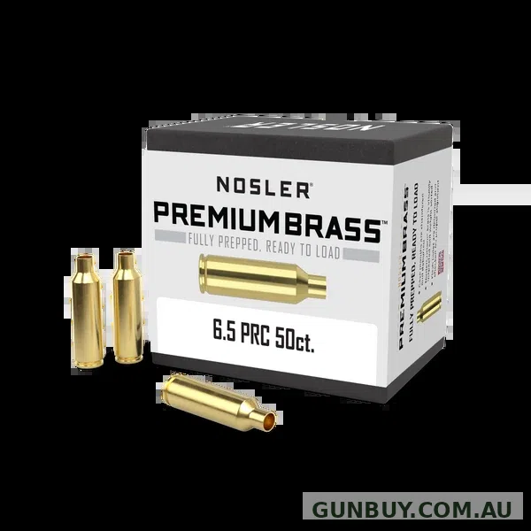 Nosler Premium Unprimed Brass Cases 6.5 PRC (50pk)