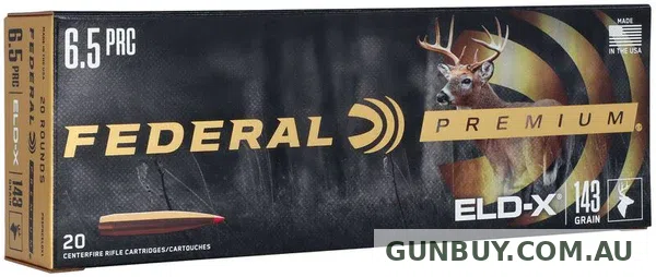 Federal Premium 6.5 PRC 143 Grain ELD-X Polymer Tip (20pk)