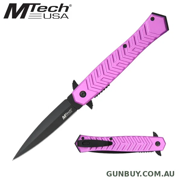 MTech Dagger Style Pocket Knife - Pink