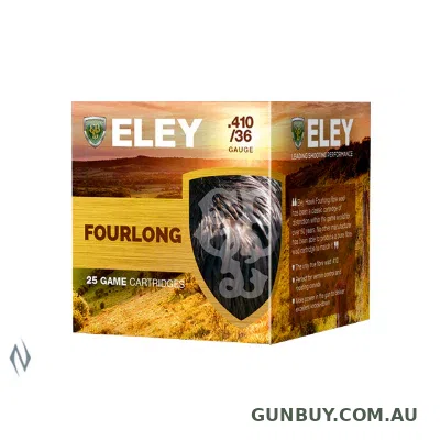Eley Fourlong Fibre Wad 410 Bore Ammunition 2 1/2 " 9 Gram #4 Shot (25pk)