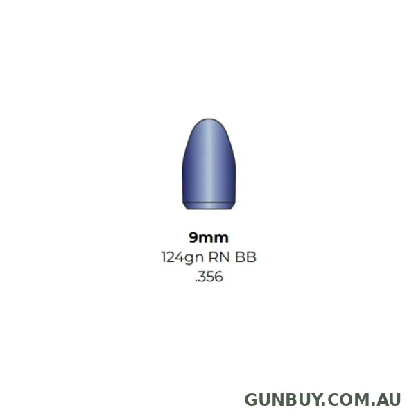 Boyne Bullet Company 9mm 124 Grain Round Nose (750pk)