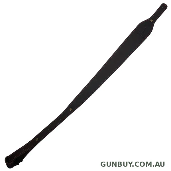 Aries Adjustable Leather Gun Sling Hand Stitched Finish (Black)