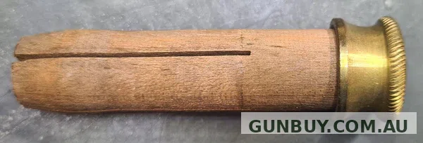 Rebelgunworks 12G Barrel Plug (Wood with Brass End) (12GBPBW)
