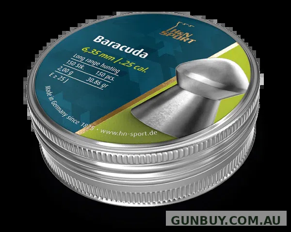 H&N Baracuda 25 Cal Air Pellets 30.86gr / 2,00g (150pk)