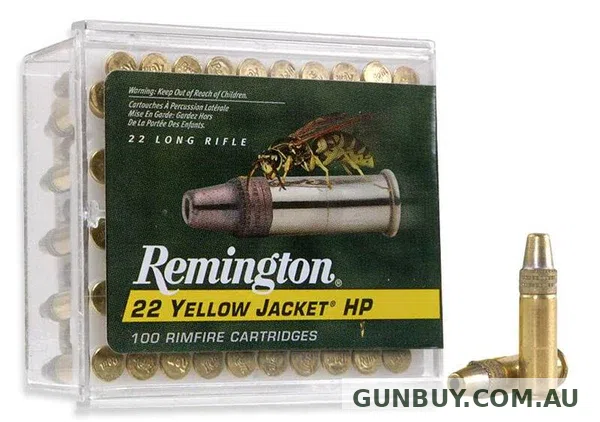 Remington Yellow Jacket Ammunition 22LR 33 Grain Plated Truncated Cone Hollow Point (100pk)