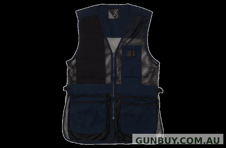 Browning Trapper Creek Shooting Vest Navy/Black 2XL