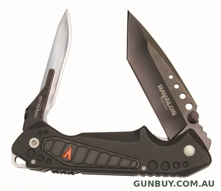 Havalon EXP Tactical Black Knife Clamshell