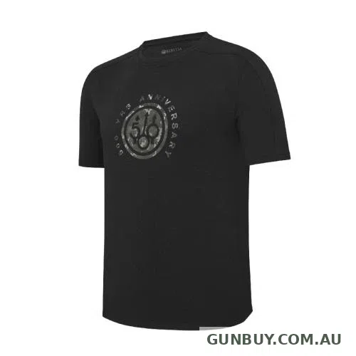BERETTA 500 years Black T-Shirt Big Camo Logo 3XL