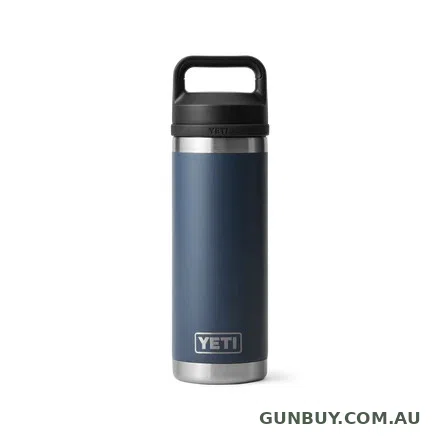 Yeti Rambler 18oz Bottle Navy w/ Chug Cap