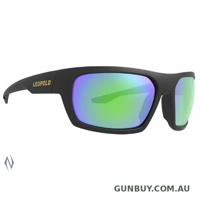 Leupold SUNGLASSES PACKOUT MATTE BLACK EMERALD MIRROR - SKU: LE179095